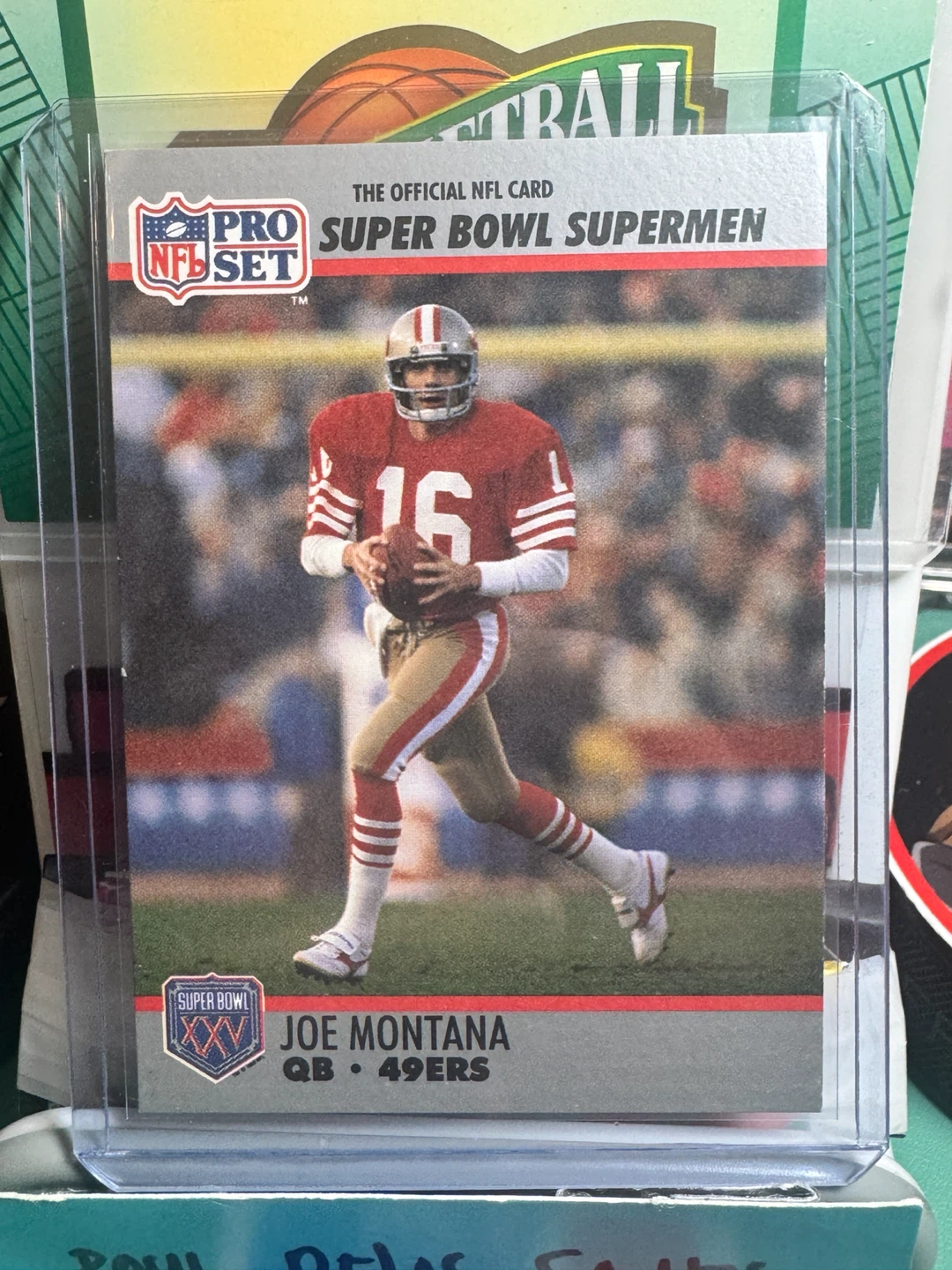 1990 Pro Set Joe Montana Super Bowl Supermen Card