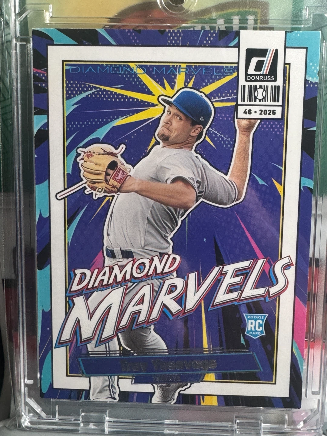 2026 Donruss Trey Yesavage Diamond Marvels Rookie Card