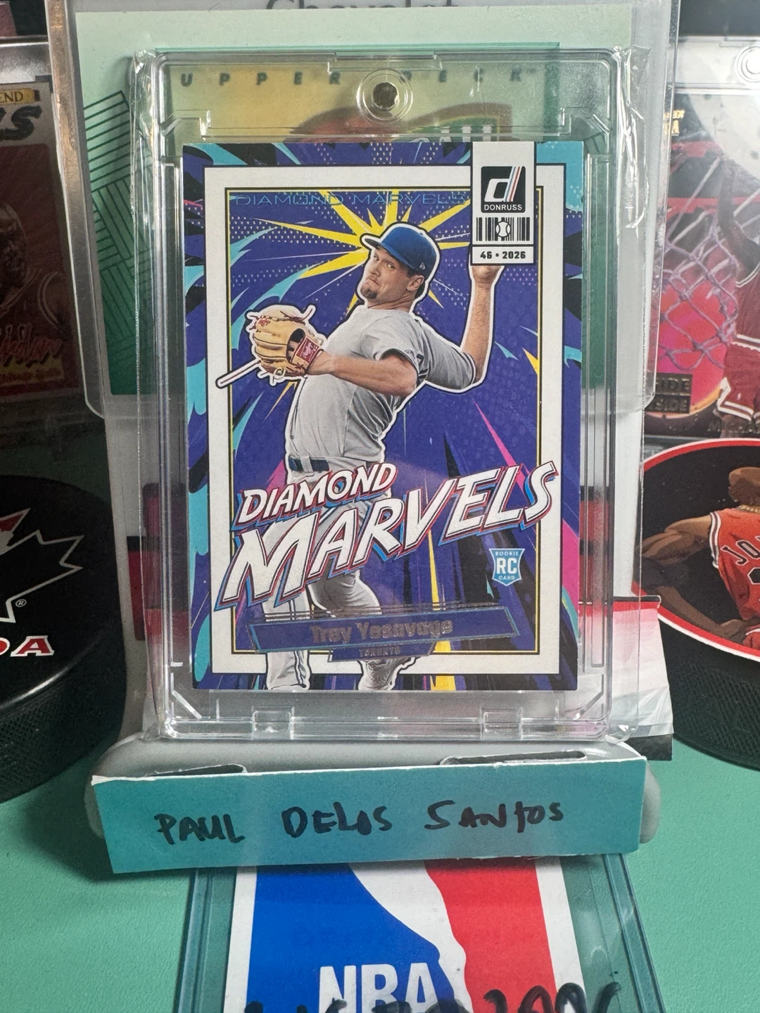 2026 Donruss Trey Yesavage Diamond Marvels Rookie Card - photo 2