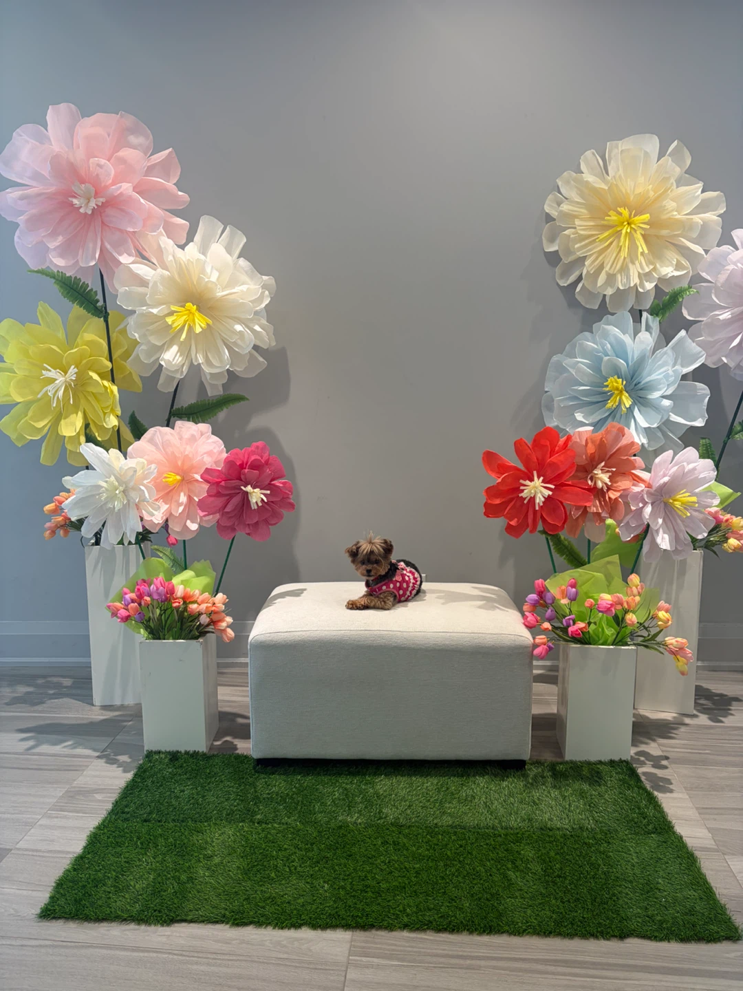 Floral back drop