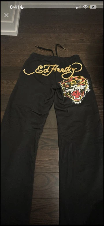 Ed Hardy Black Sweatpants