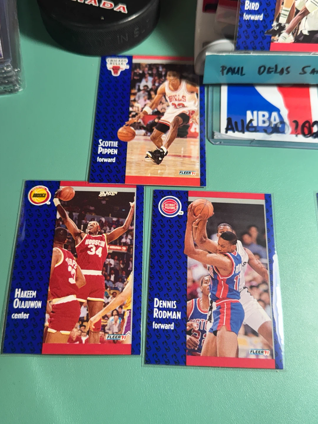 7 Fleer 1991 NBA Basketball Cards - photo 2