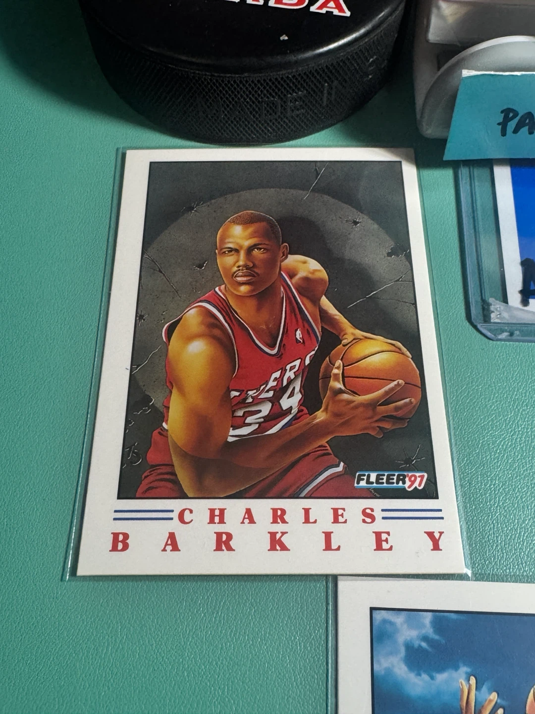 Set of 5 Fleer 1991 NBA Basketball Cards - photo 3