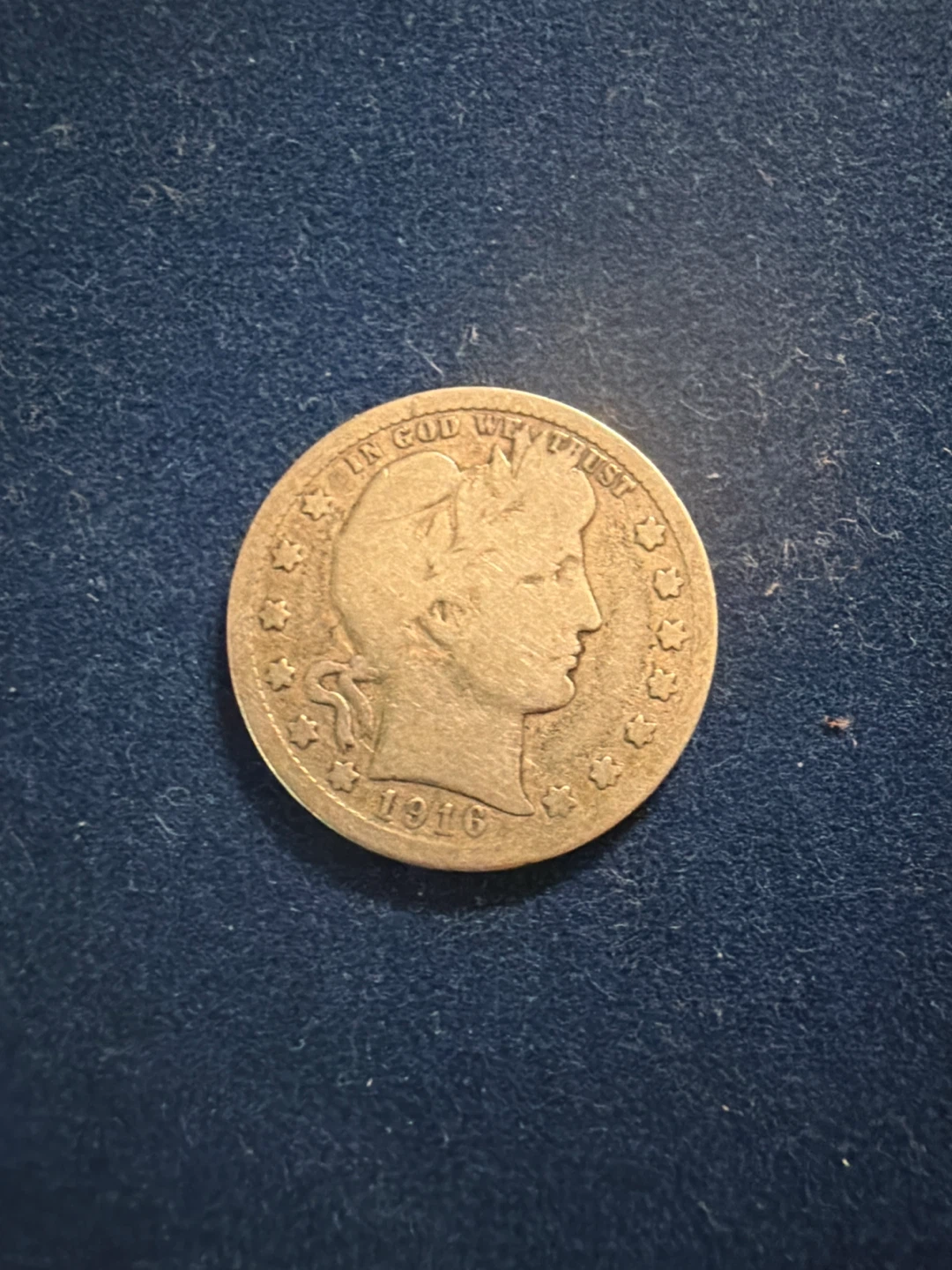 1916 Barber Quarter