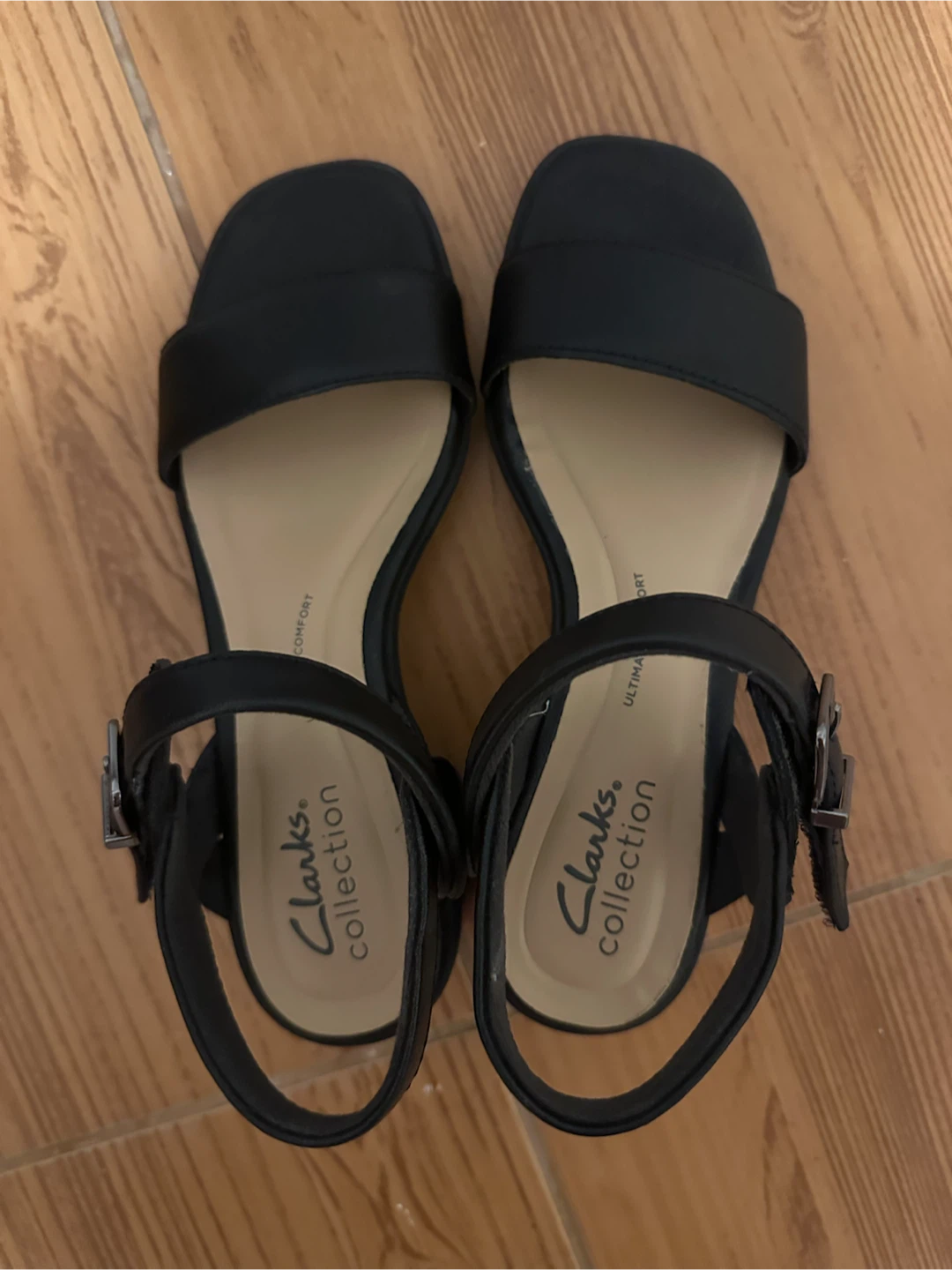 Clarks Collection Black Strappy Block Heel Sandals - photo 3