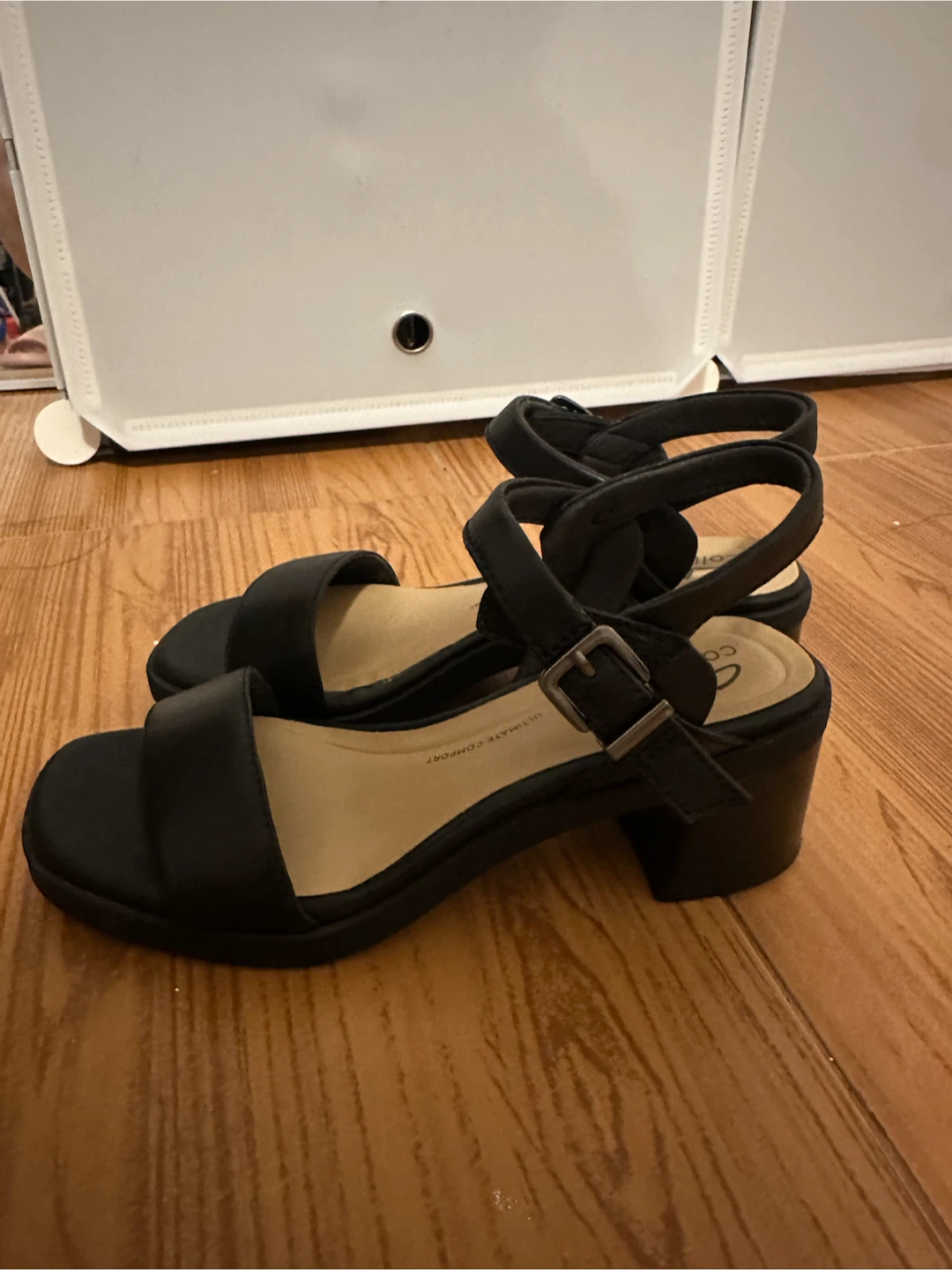 Clarks Collection Black Strappy Block Heel Sandals - photo 4
