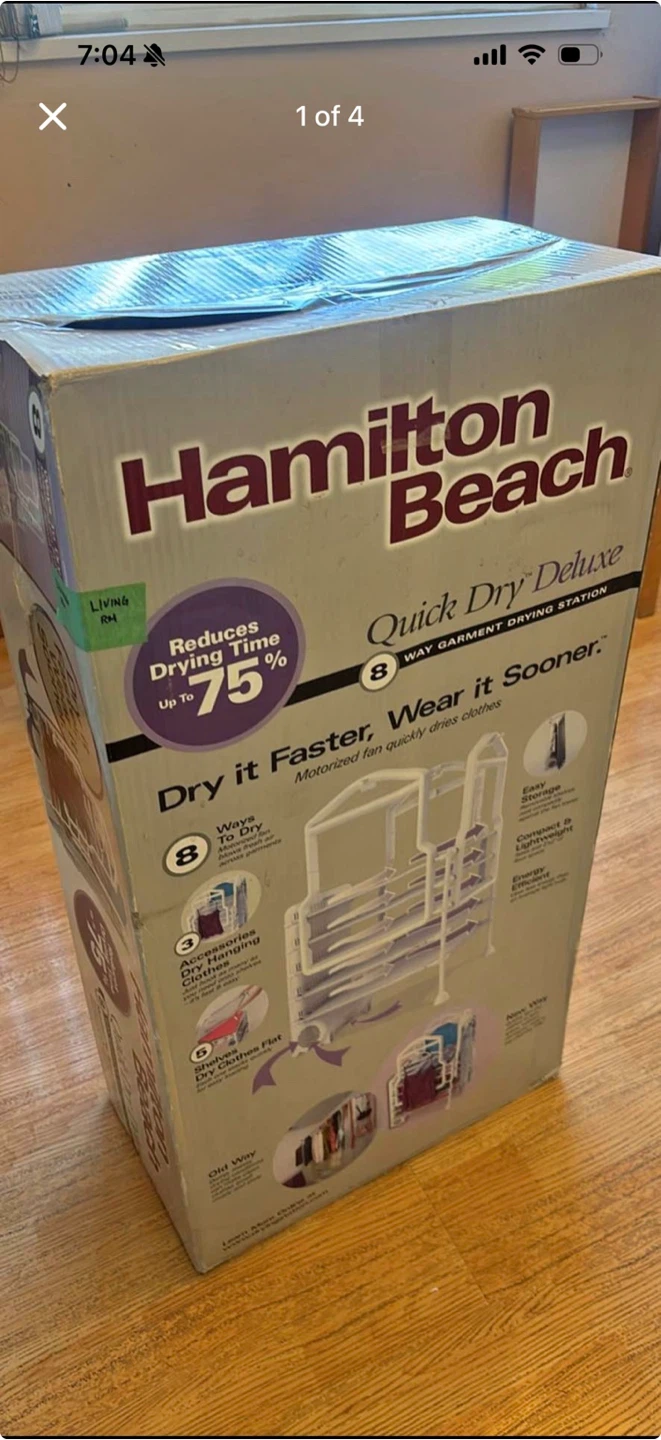 Hamilton Beach Quick Dry Deluxe Garment Drying Station - photo 5