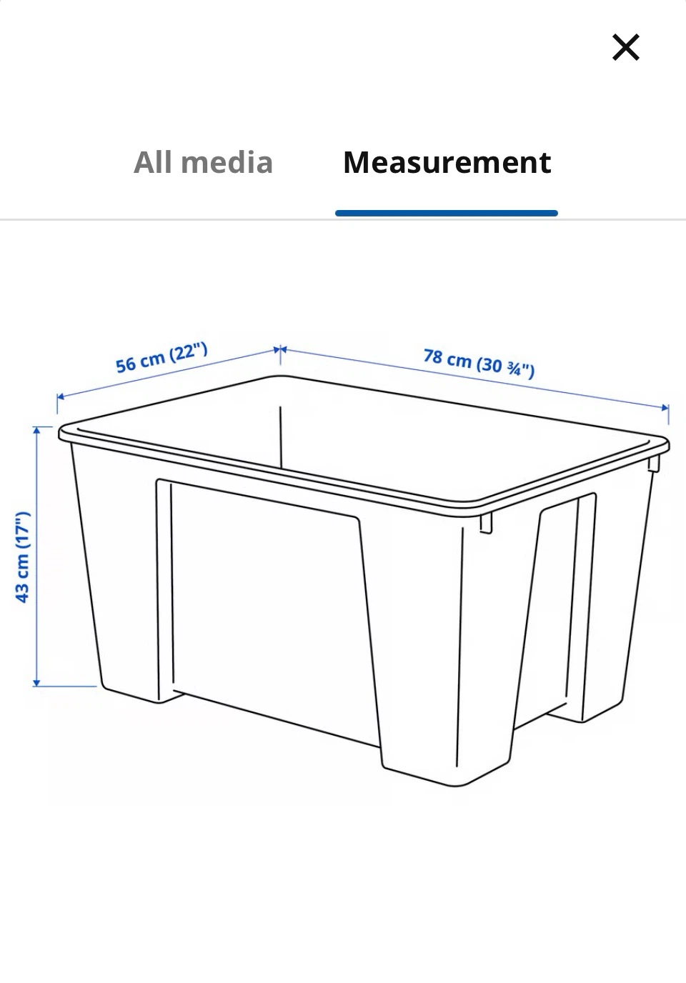 2x IKEA SAMLA Storage Box 130L - photo 3