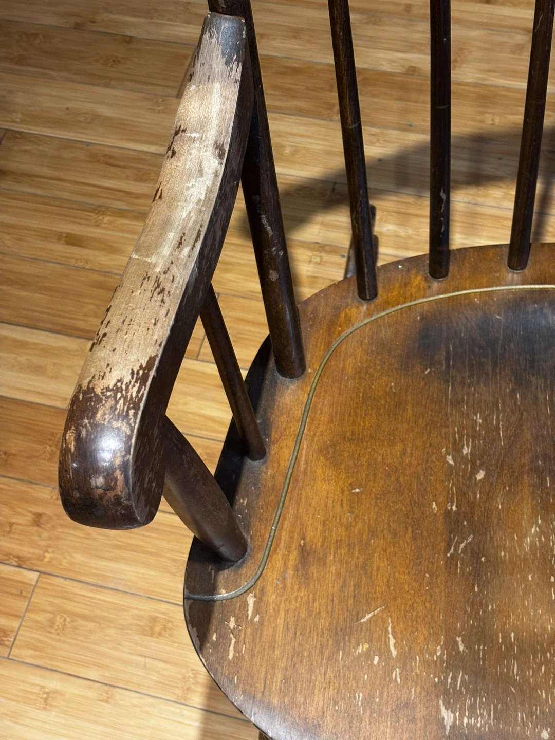 Vintage Wooden Rocking Chair - photo 3