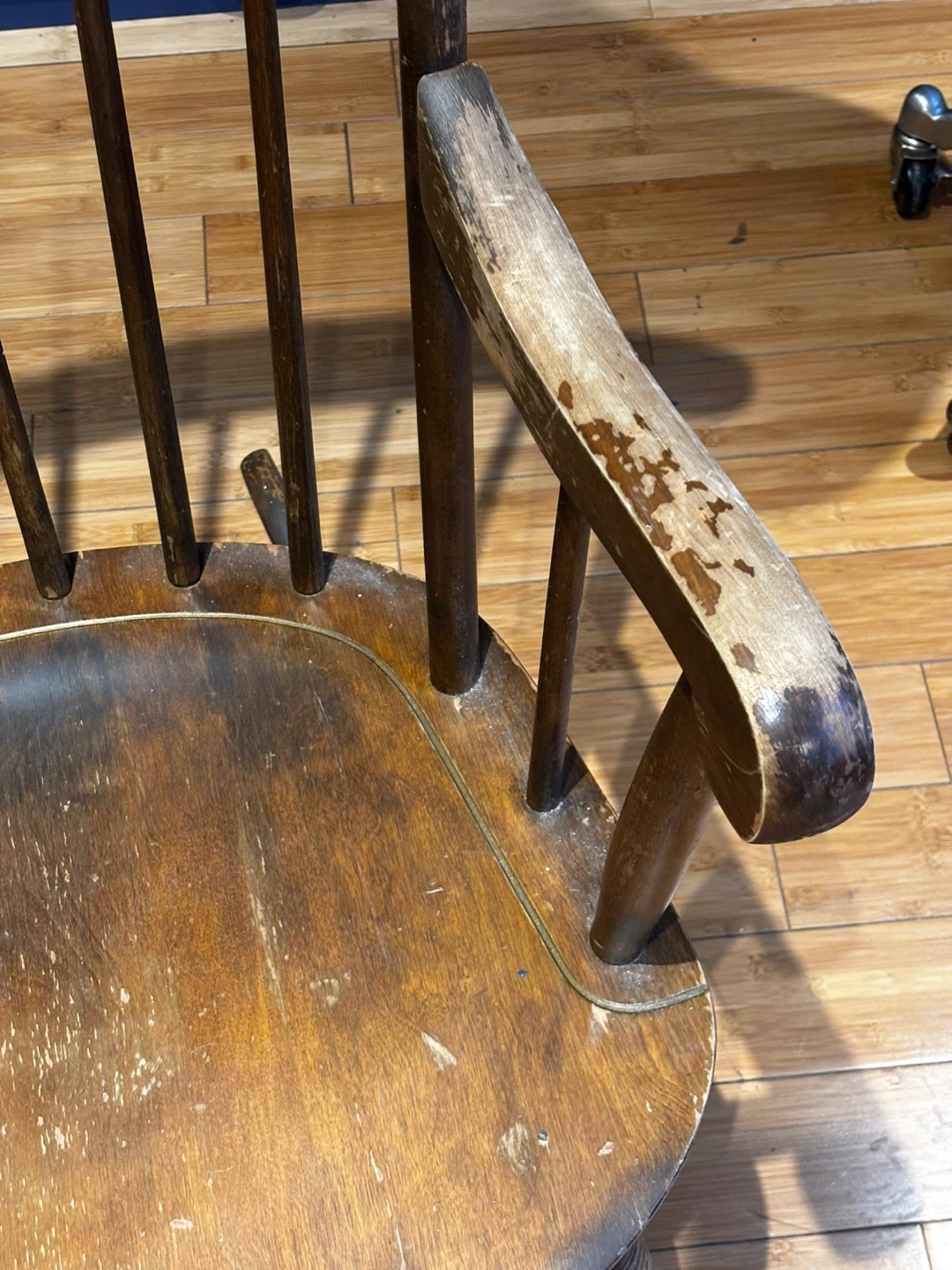 Vintage Wooden Rocking Chair - photo 4
