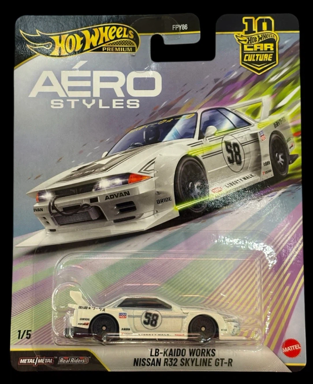 Hot Wheels Premium Aero Styles Nissan R32 Skyline GT-R