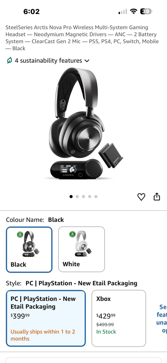 SteelSeries Arctis Nova Pro Wireless Headset - photo 2