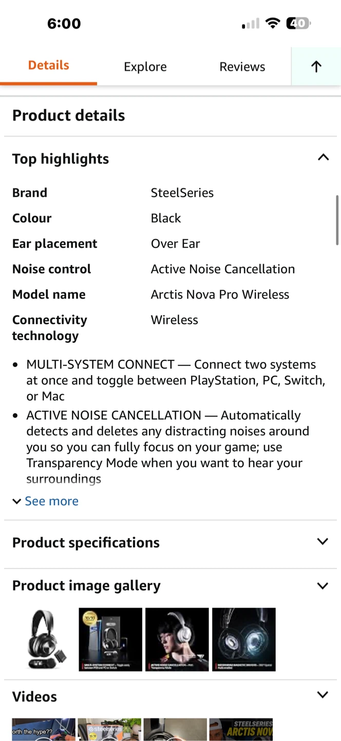 SteelSeries Arctis Nova Pro Wireless Headset - photo 3