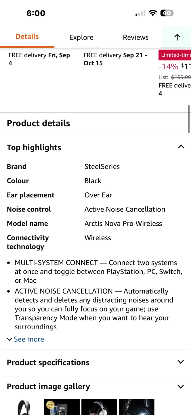 SteelSeries Arctis Nova Pro Wireless Headset - photo 4