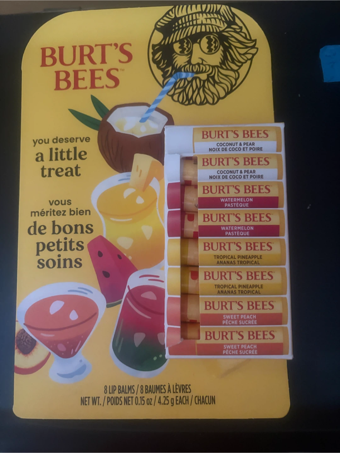 Burt’s Bees lip balm (New) (Includes 8)(Free)