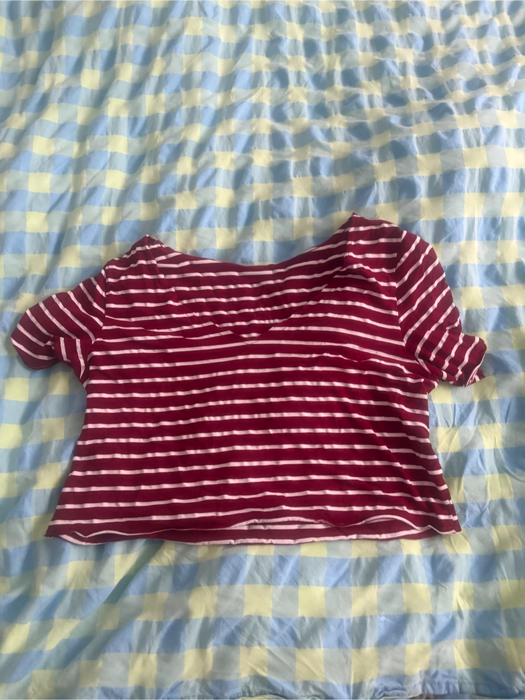 Striped cropped top (New) (Small) (Free)