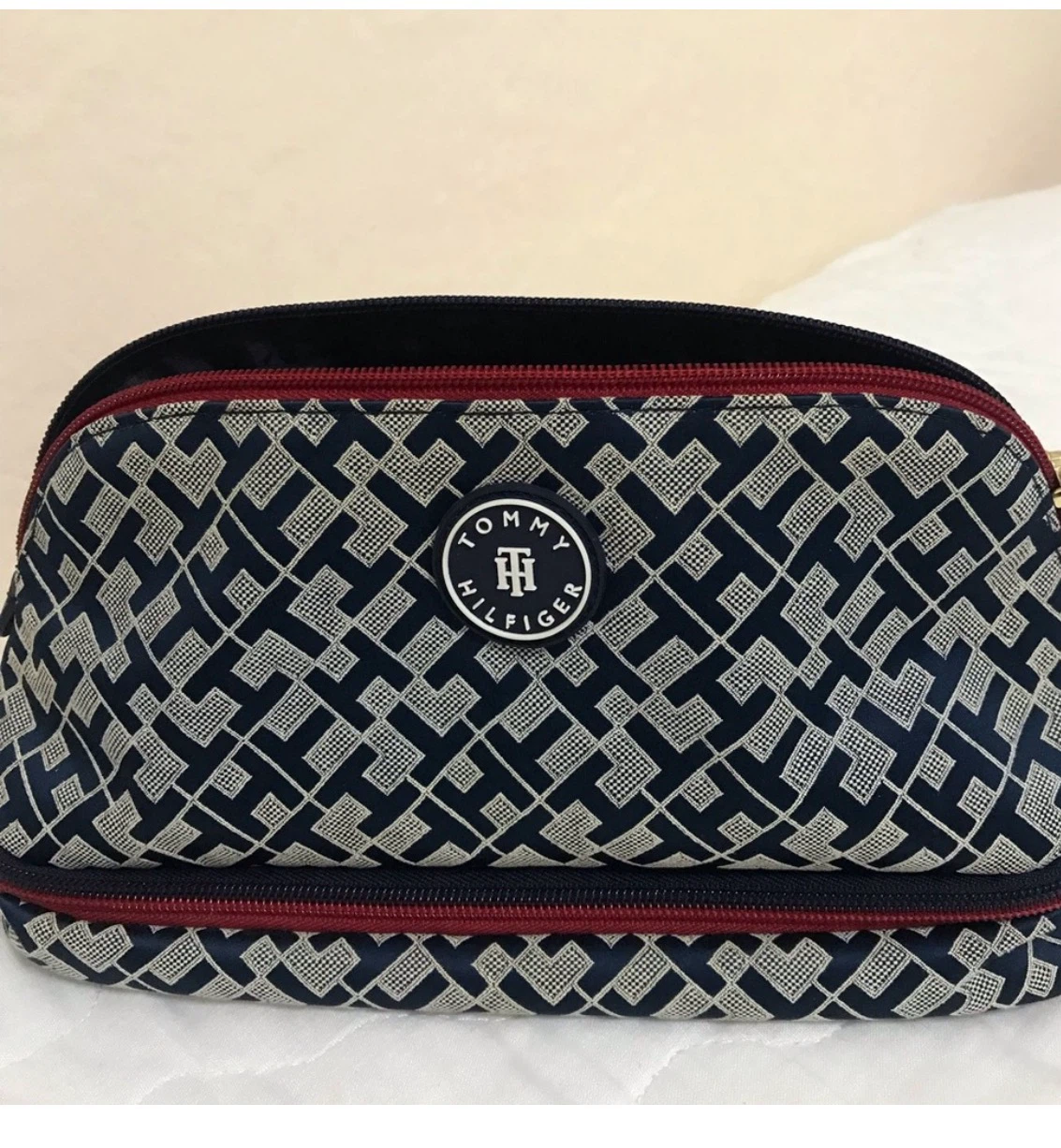 Tommy Hilfiger Monogram Cosmetic Bag