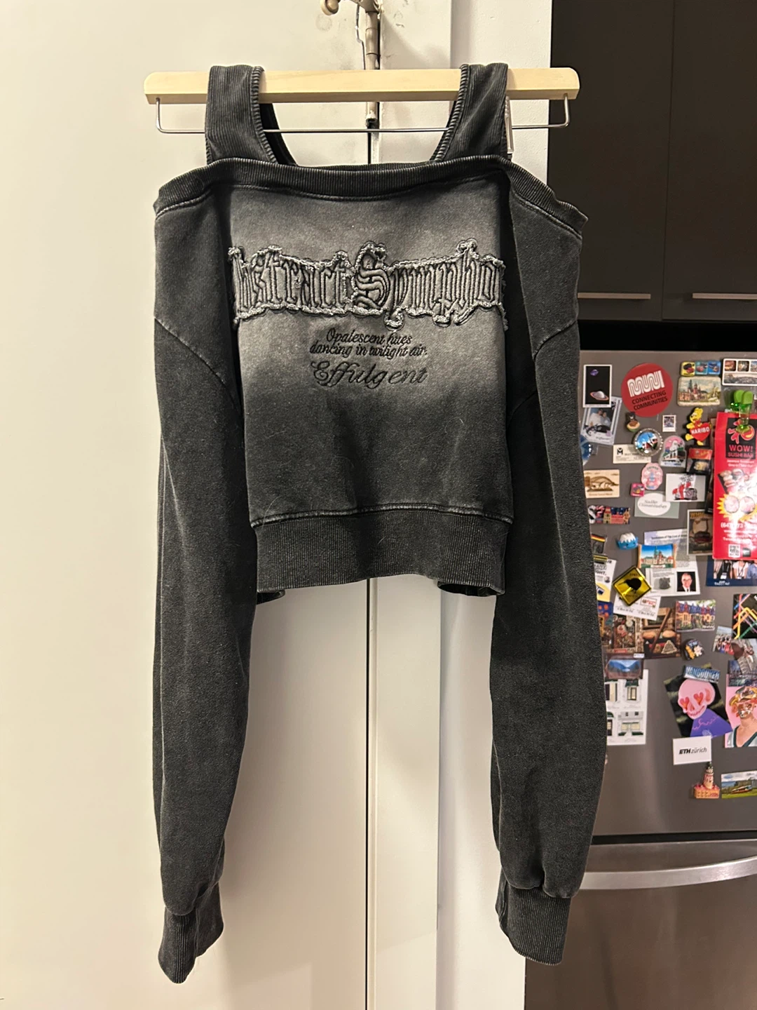 japanese womens grunge sweatshirt s/m