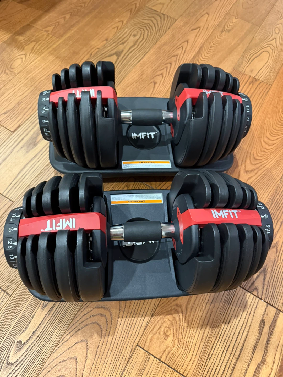 IMFit 5–52.5 lb Adjustable Dumbbell Set