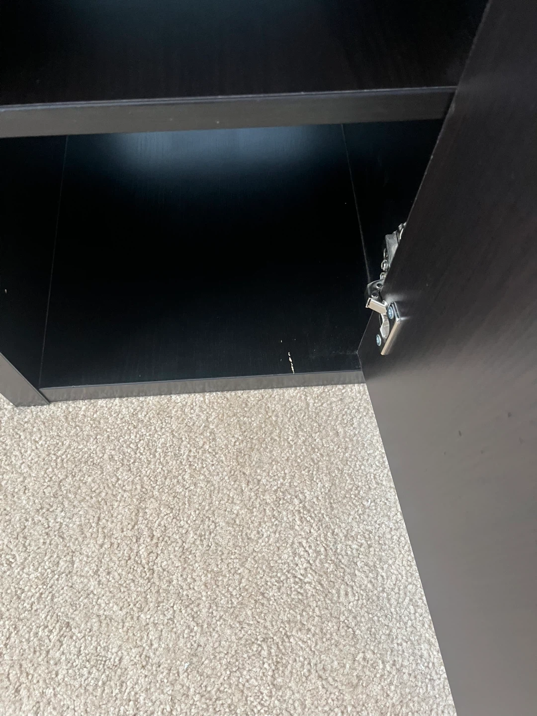 Black Desk with Drawers and Cabinet - photo 4
