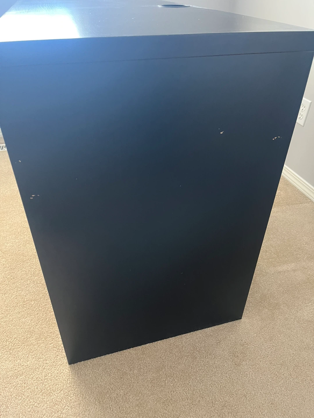 Black Desk with Drawers and Cabinet - photo 5