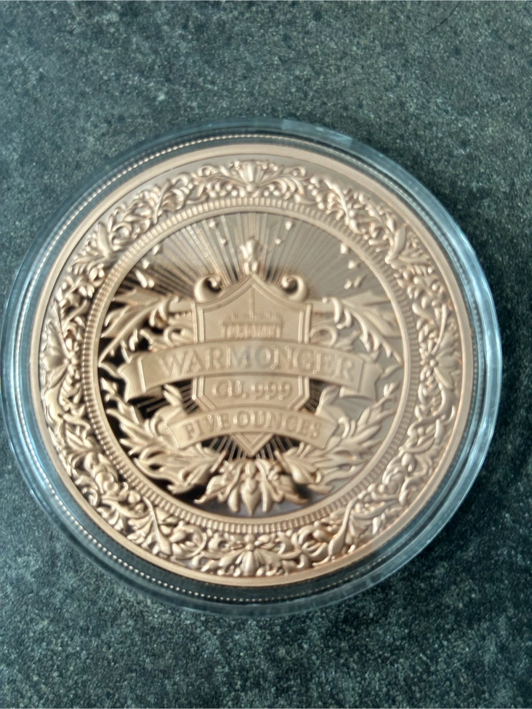 Warmonger 5 oz Copper Round - photo 2