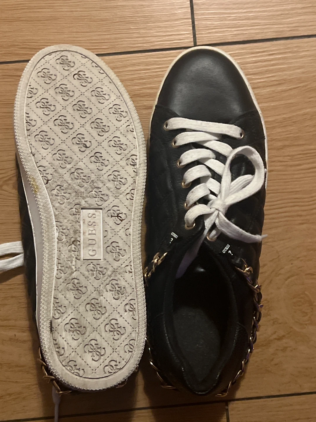 Guess Black Quilted Sneakers