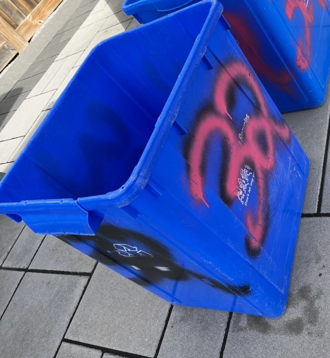 Blue Recycling Bin - photo 3
