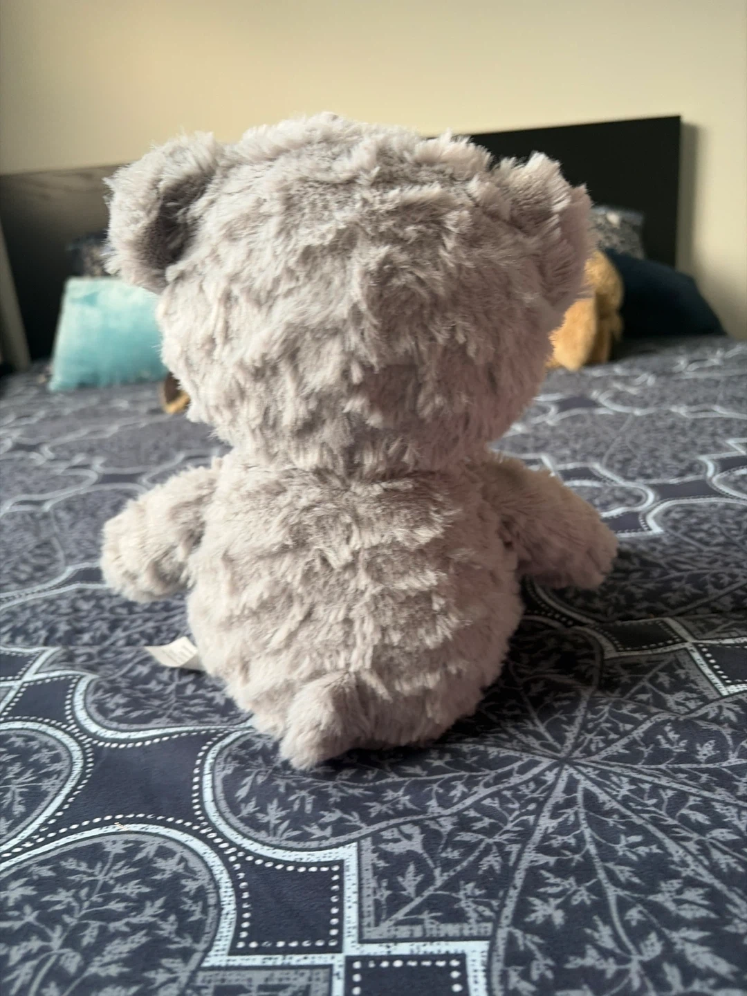 Grey Teddy Bear with Red Bow - photo 3