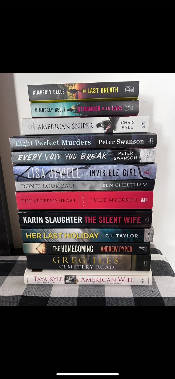 Assorted Thriller and Mystery Novel Collection