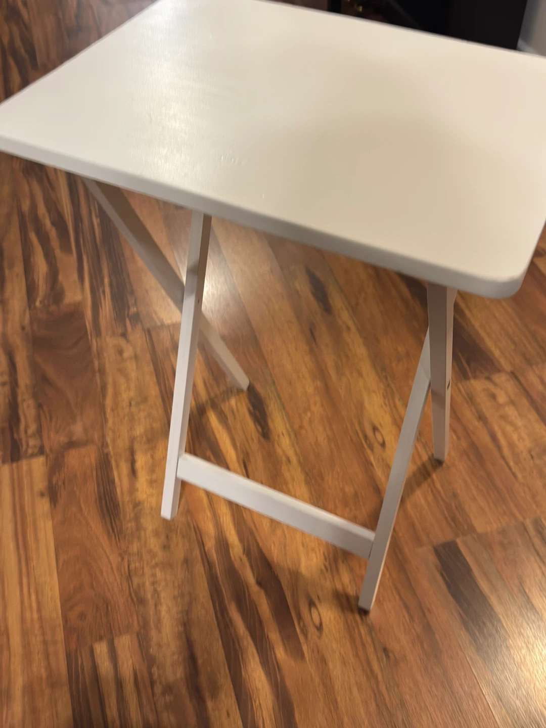 Set of 4 White Folding TV Trays - photo 2