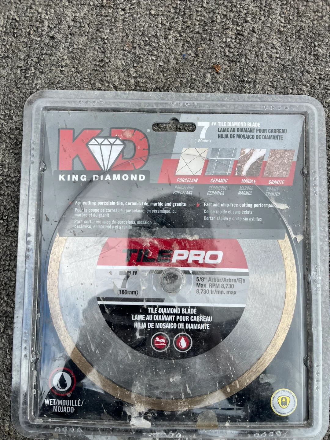 King Diamond TilePRO 7" Diamond Blade