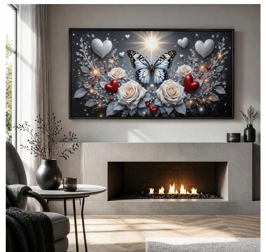 Butterfly and Roses Wall Art - photo 3