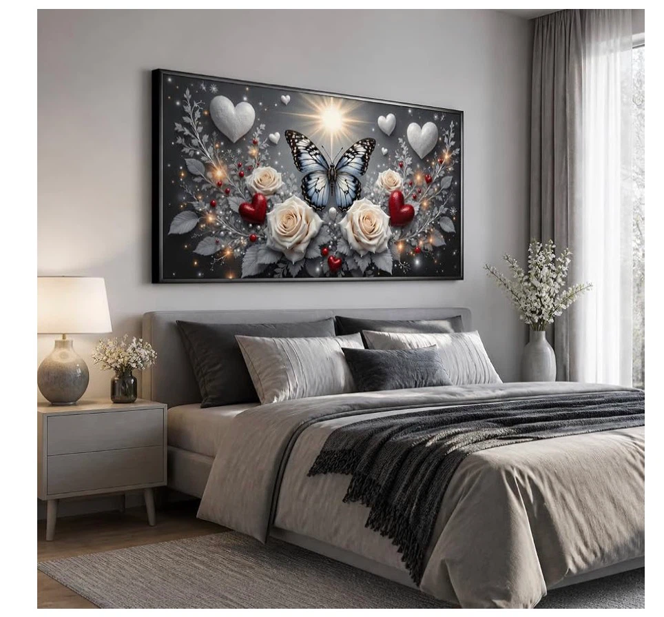 Butterfly and Roses Wall Art - photo 4