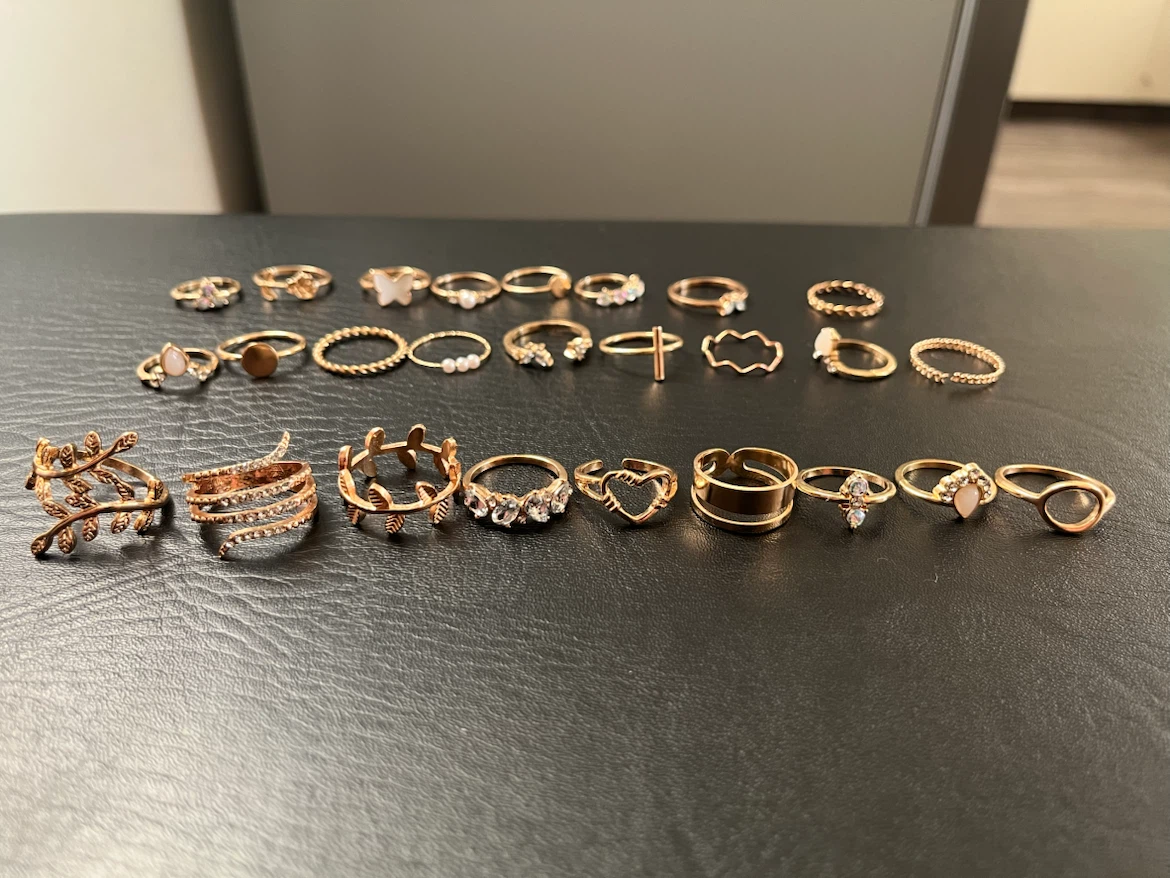 26 rings ($4 for all)