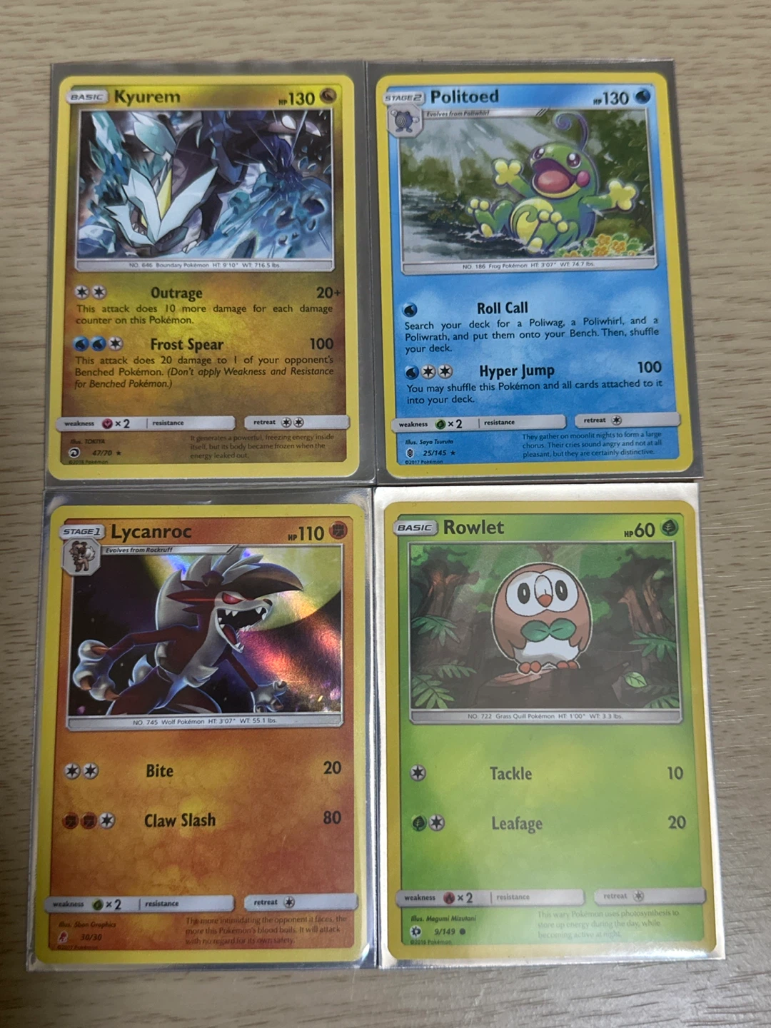 Set of 4 Pokémon Trading Cards - photo 2