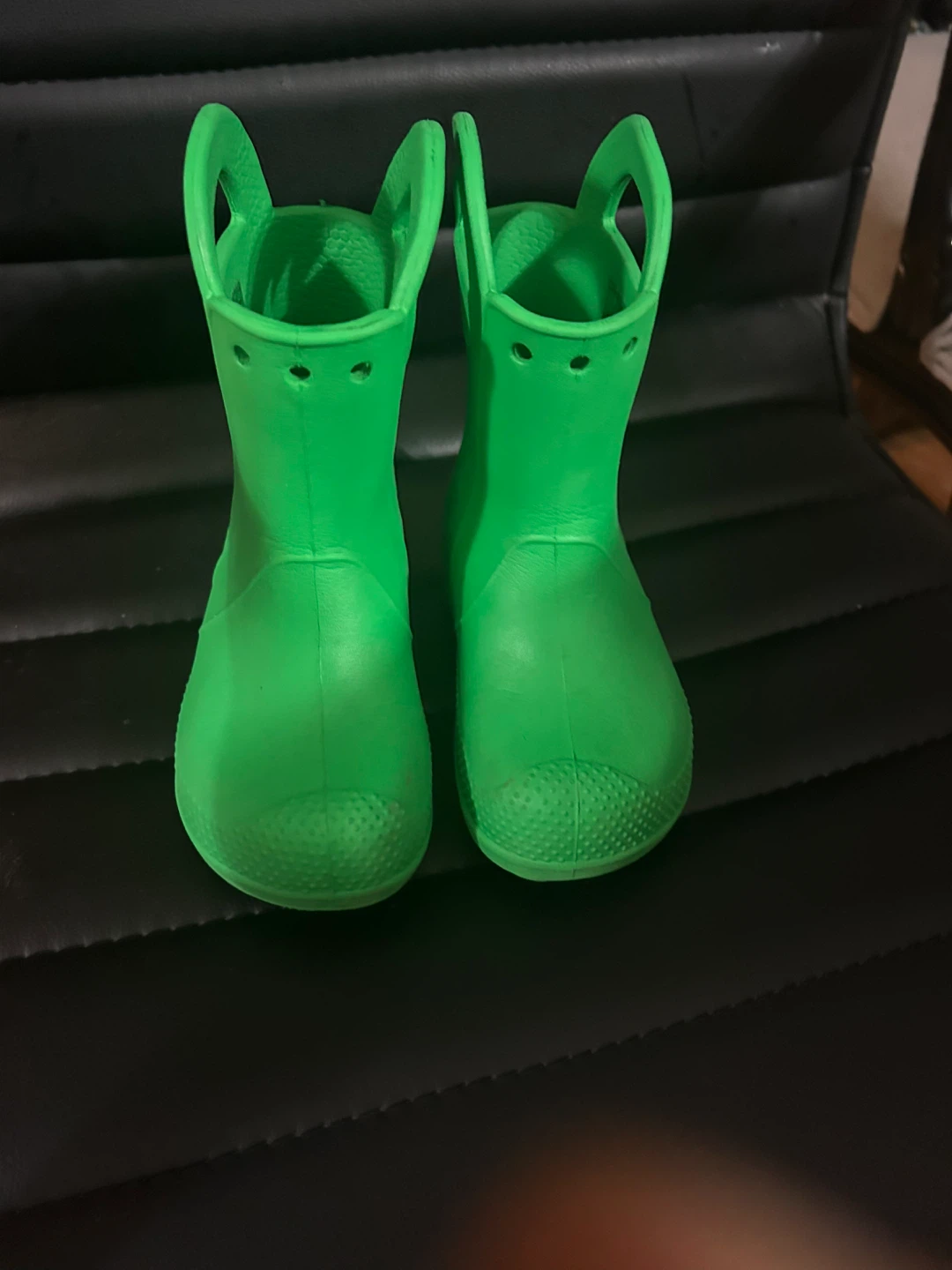 Kids Green Crocs Rain Boots - Size 9 - photo 2