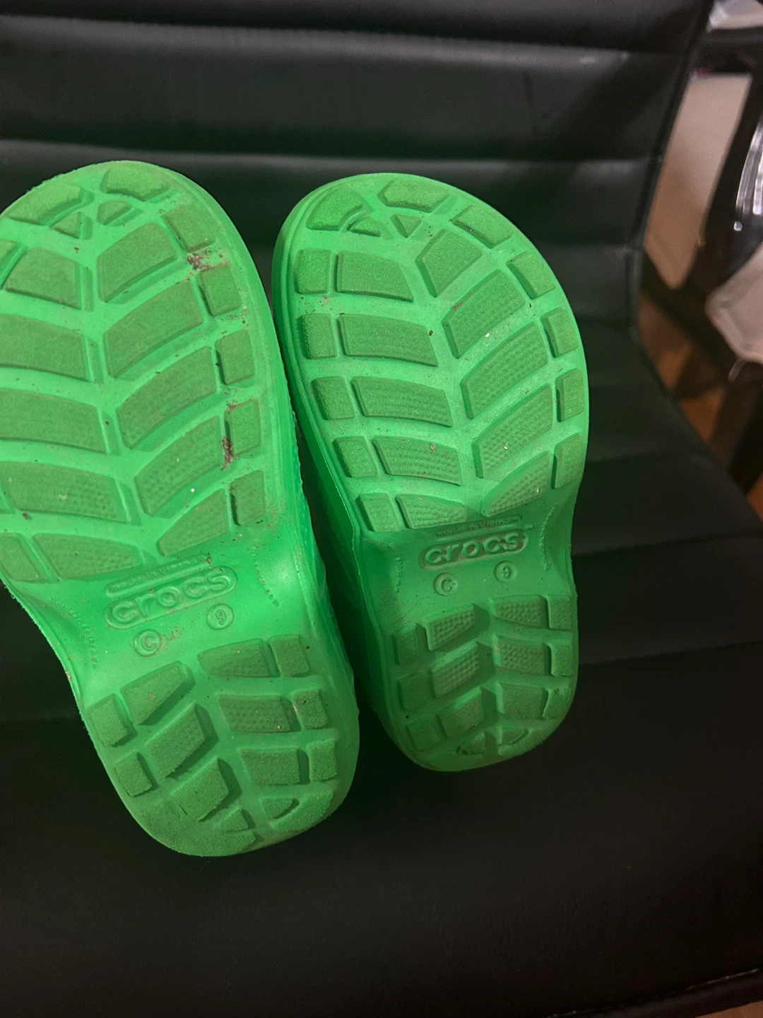 Kids Green Crocs Rain Boots - Size 9 - photo 4