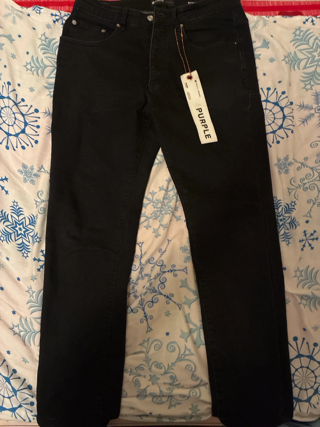 Purple Jeans Black Size 30