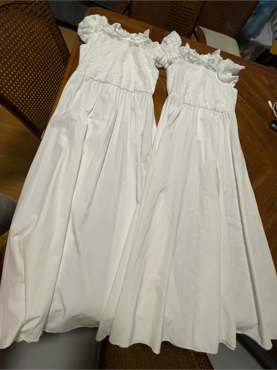 White Lace Dress Size 10Y - photo 2