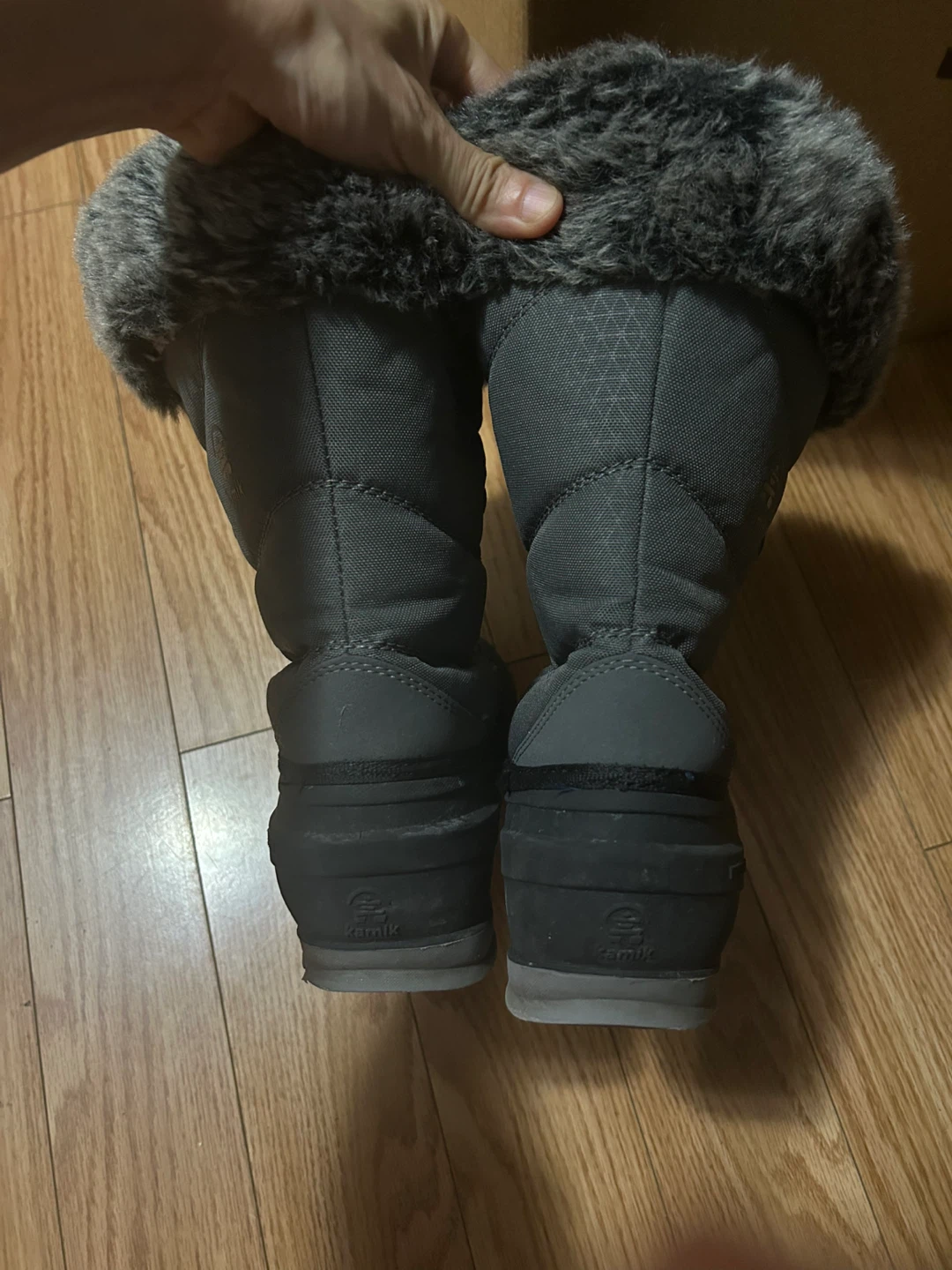 Kamik Grey Insulated Winter Boots Women Size 6 Very Comfy - photo 5