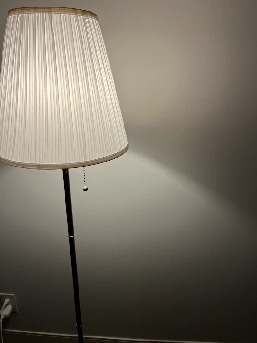 2 Brushed Metal Floor IKEA Lamps - photo 3