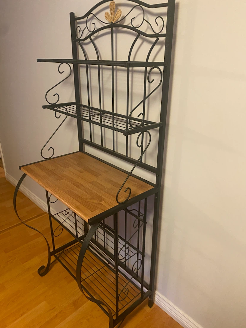 Baker's Rack with Wooden Top - photo 2