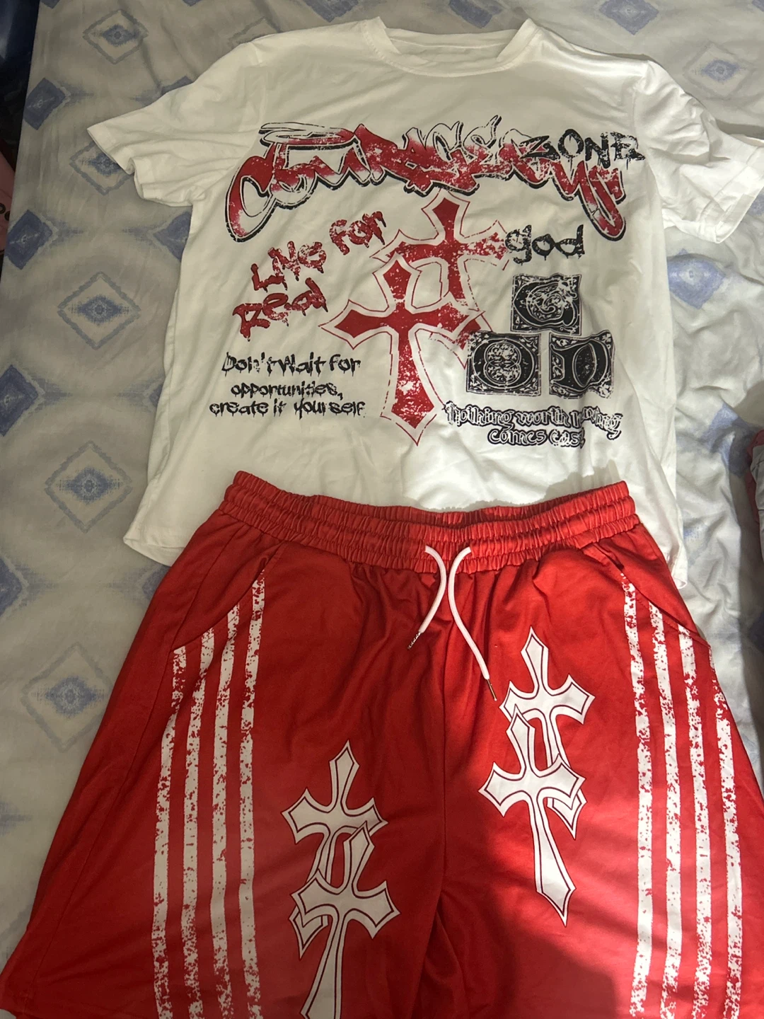 Graphic T-Shirt and Shorts Set