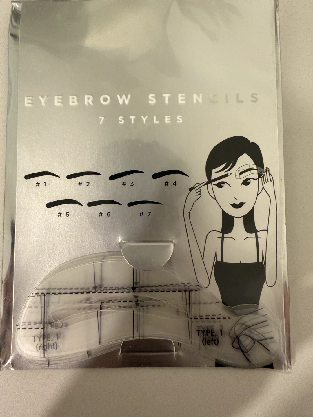Eyebrow Stencils 7 Styles