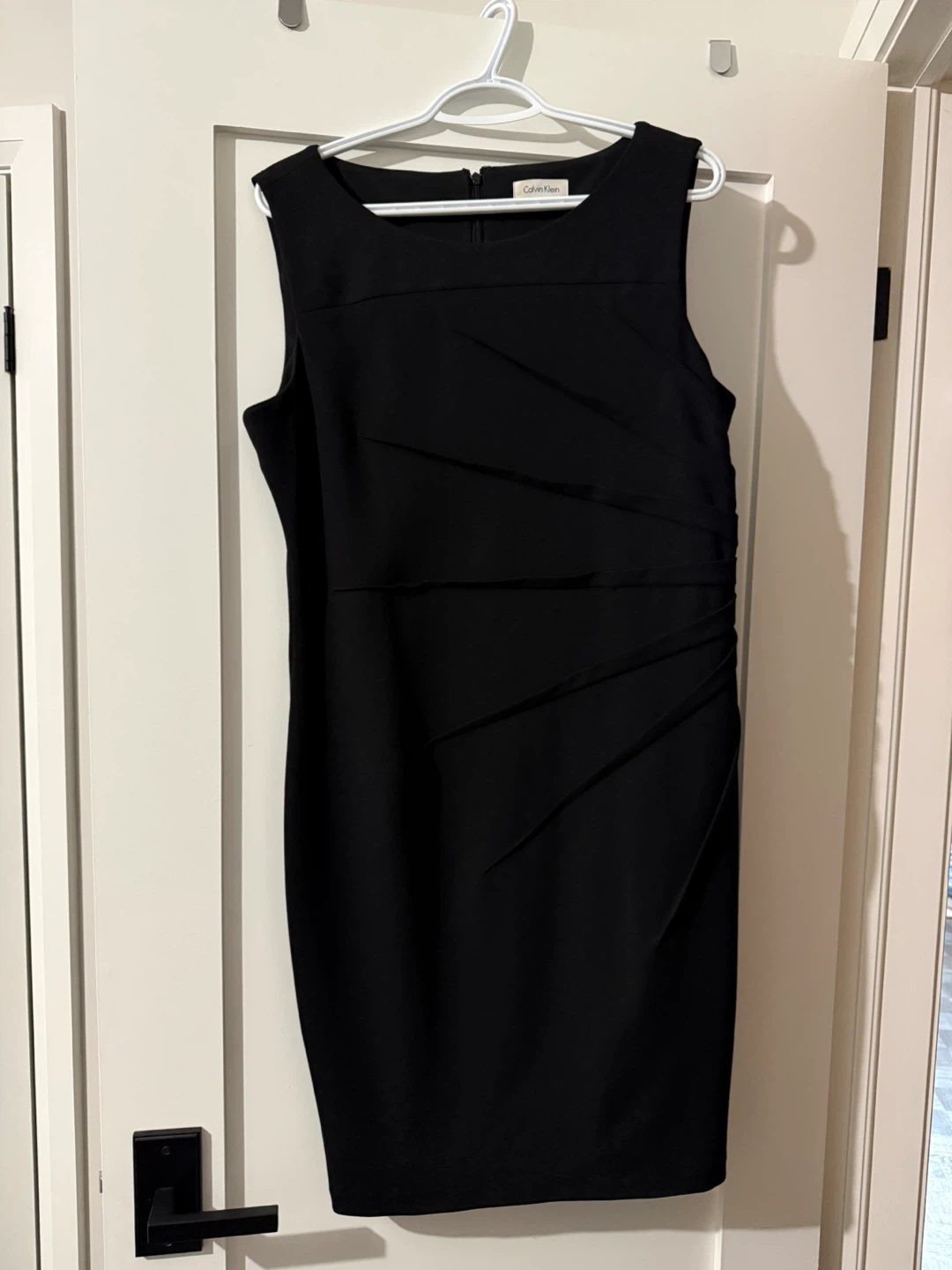 Calvin Klein Black Sleeveless Sheath Dress