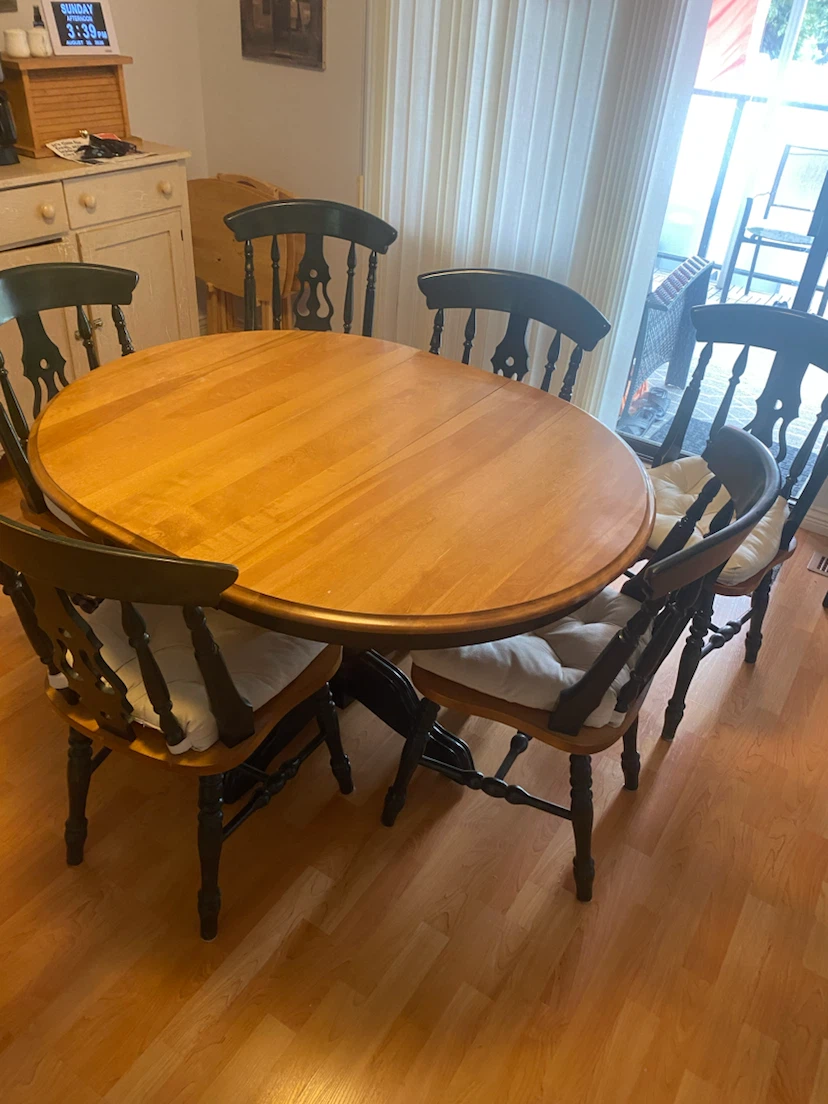 Oval Dining Table with 6 Chairs - photo 2