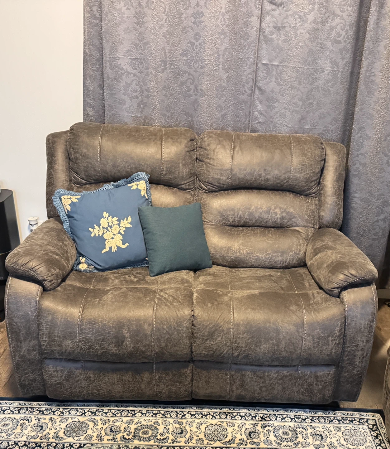Grey Reclining Sofa and Loveseat Set - photo 5