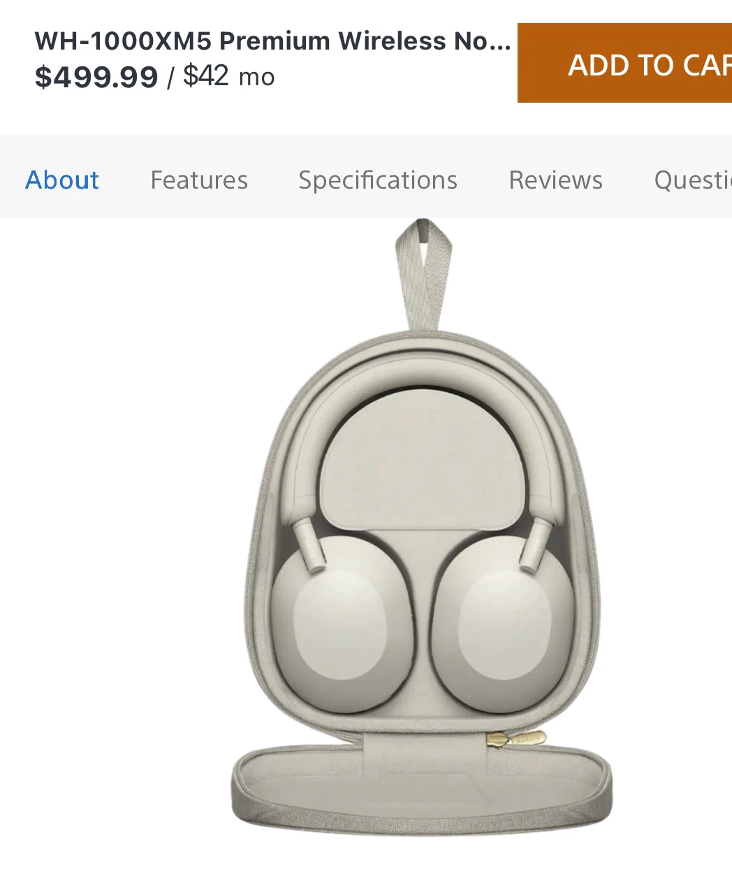 Sony WH-1000XM5 Premium Wireless Noise Cancelling Headphones - photo 5