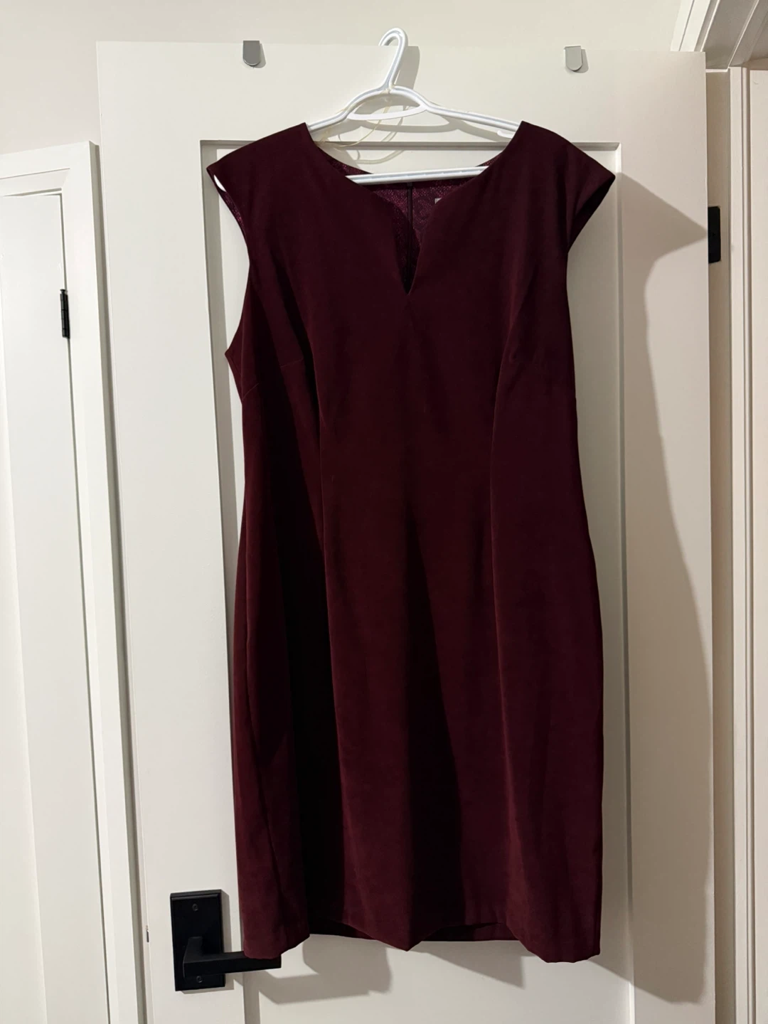 Maroon Sheath Dress